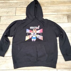 Anime Umani Fest animated Unisex Large black hoodie